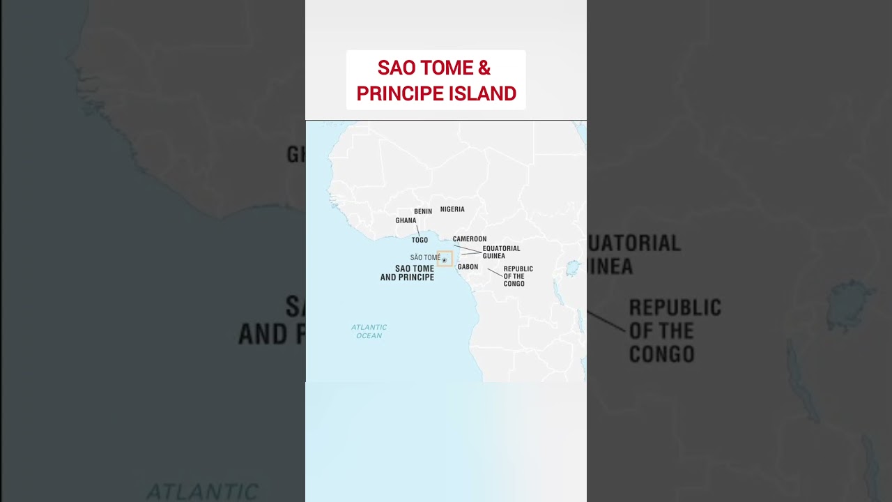 SAO TOME & PRINCIPE ISLAND IN MAP OF AFRICA