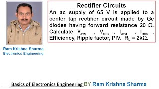 Electronics Engineering: Rectifier Circuits Numerical 4