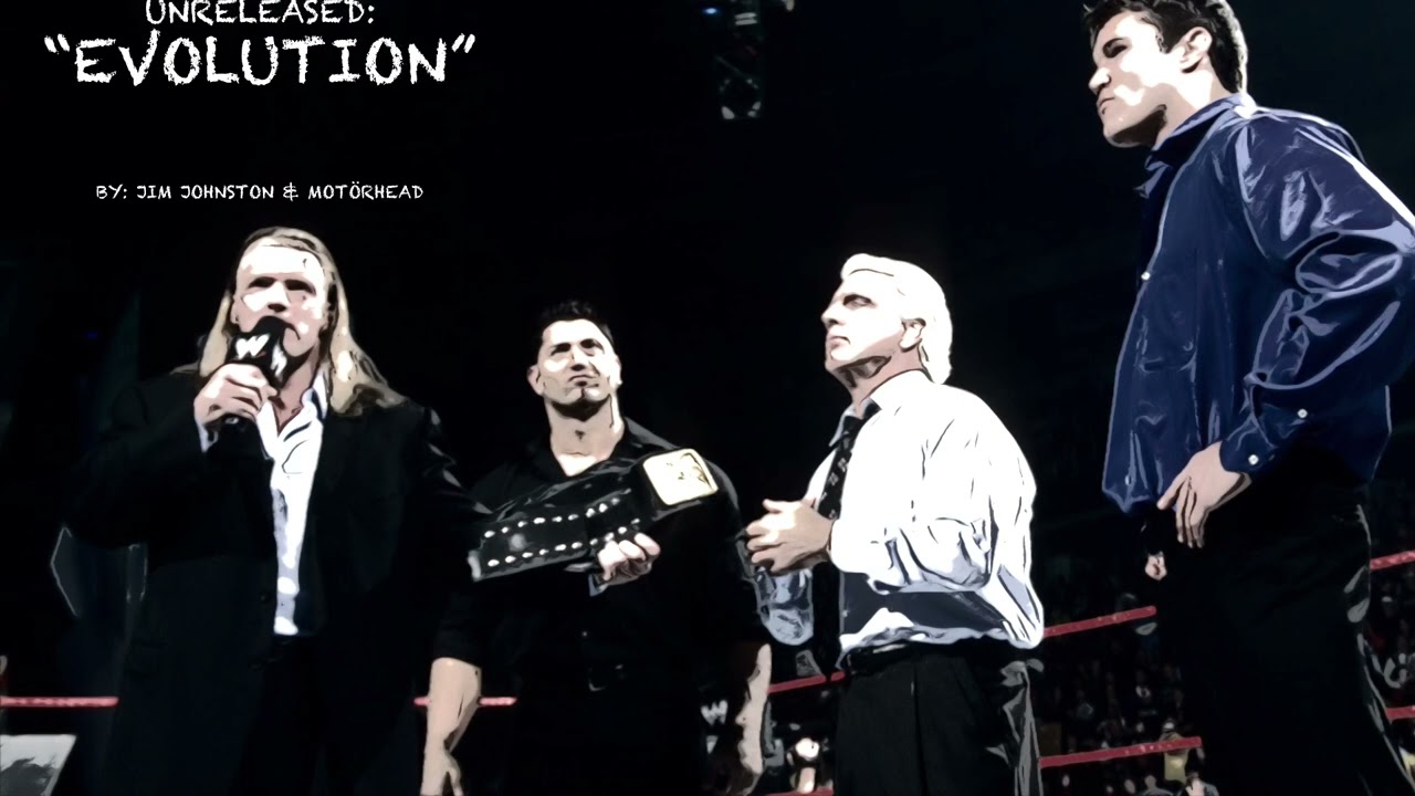 WWE UNRELEASED: Evolution “Evolution” (Line in The Sand V2) Theme Song~Jim Johnston & Motörhead