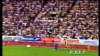 Wilson Kipketer breaks the 800m World Record