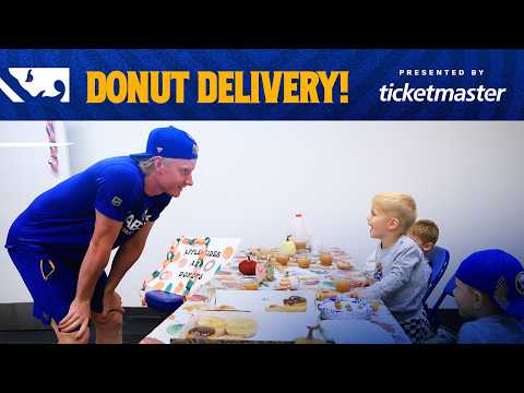 "Who Ate All The Donuts?" | Sabres Players' Kids Deliver Donuts & Apple Cider! | Buffalo Sabres