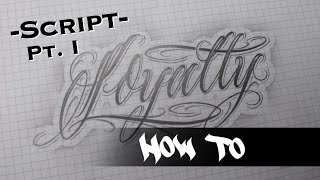 HOW TO DO LETTERING | SCRIPT PT. 1 | LETTERING GUIDE | JJ INK