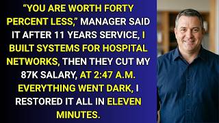 My Manager Slashed My $87K Salary by 40% — By 2:47 A.M. the Network Went Completely Down