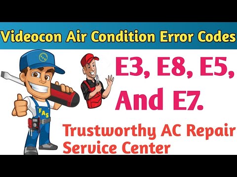 Videocon Air Condition Error Codes || Videocon Split AC Error Codes || Hindi Explain
