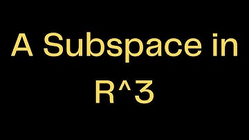 3D Plane Subspace: Exploring the Intricacies of Vector Space