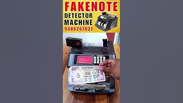 Currency Counting With Fake Note Detector Machine #fakenote #shorts