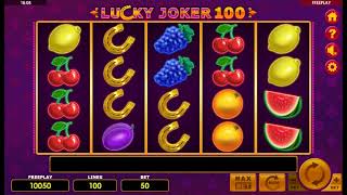 Demo gameplay of Lucky Joker 100 by Amatic Industries