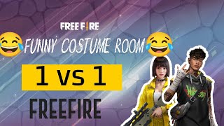 Funny costume room in free fire 1 vs 1 😂😂 Who is Winnie? 😂