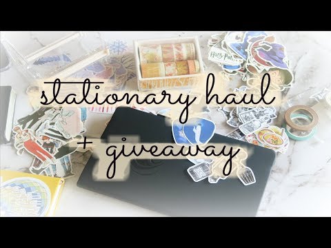 HUGE STATIONARY HAUL + CLEVER FOX GIVEAWAY!
