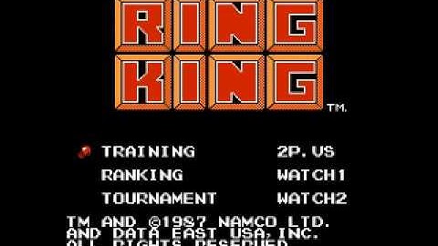 Ring King (NES) Music - 2 Player Versus Victory