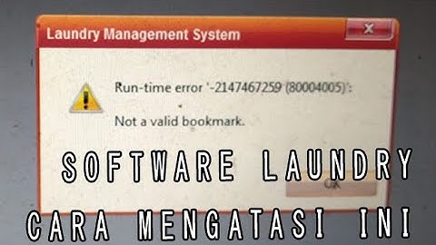 Software Laundry | Mengatasi Not a valid bookmark