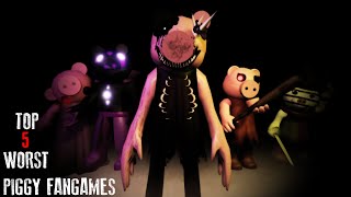 My top 5 LEAST favorite Piggy fangames