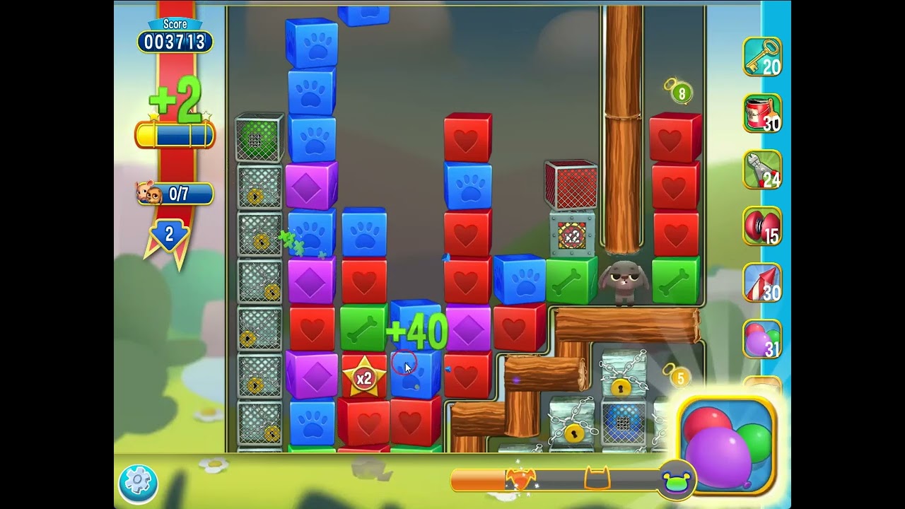 Pet Rescue Saga level 5123 no boosters | PuzzledCubes.site