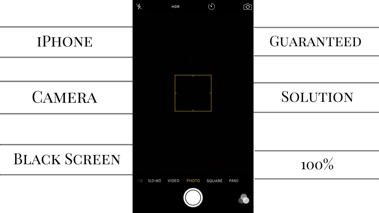 Iphone 7 camera black screen