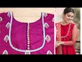 Beautiful trendy neck design cutting and stitching  by fizza mir