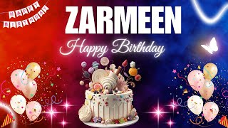 ZARMEEN Happy Birthday Song | ZARMEEN Name Meaning🎂🎈 #birthday #happybirthdaysong #zarmeen