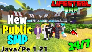 New Best Cracked Public Lifesteal Smp Minecraft Java Pe Pojav 247 Online Free To Join