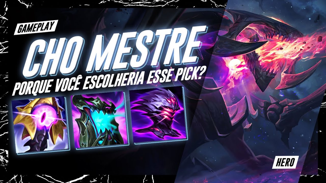 Esse é o RETRATO do MESTRE | CHO'GATH TOP | Gameplay Explicativa