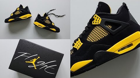 Nike Air Jordan 4 Thunder Unboxing and On Feet