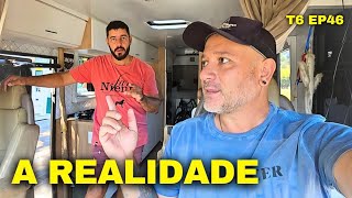 A estrada SEMPRE nos SURPREENDE! Rotina no MOTORHOME T6 Ep46