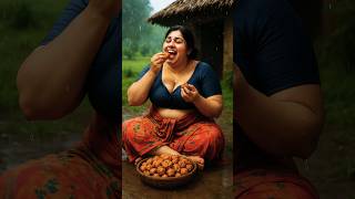 Bhabhi Eats Missal Pav Then Buffalo Brings Sattu Pakoda And Bhabi Eat Pakodas