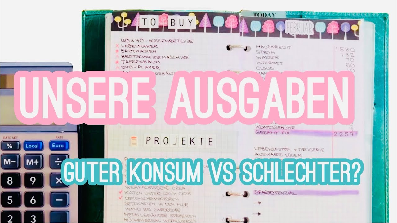 Unsere Ausgaben in der ersten Februarhälfte - guter/schlechter Konsum?