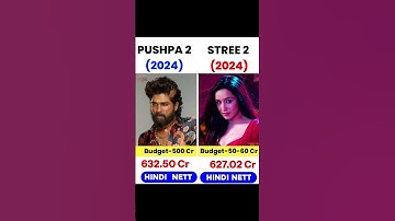 pushpa 2 vs stree 2 movie hindi net box office collection 💥#pushpa2 #pushpa #stree2 #movie #shorts