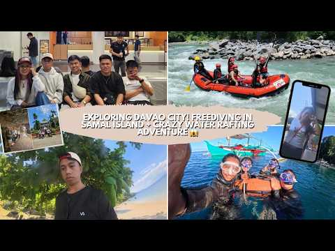 Davao & Samal Travel Vlog: Free Diving, Rafting & City Adventures!