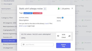 picoCTF General Skills Static ain