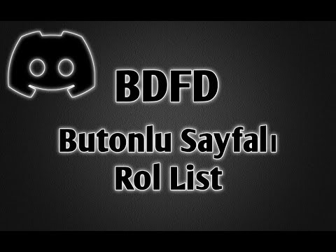 BDFD || Butonlu Sayfalı Rol List Komutu || #ElixirDevelopment #codes