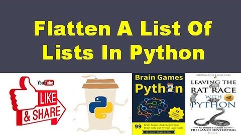Flatten A List Of Lists In Python