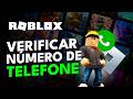 Como VERIFICAR Seu NÚMERO DE TELEFONE no Roblox!