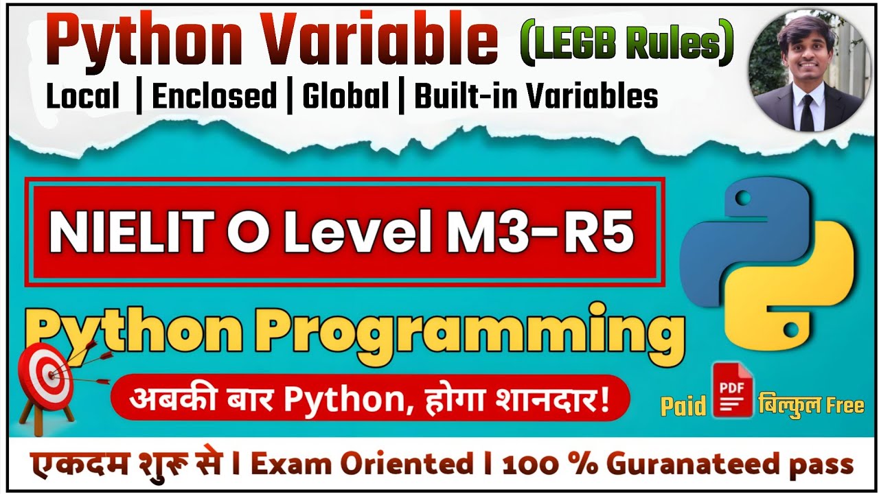 Python LEGB Rule Explained | Scope of Variables in Python in Hindi ...