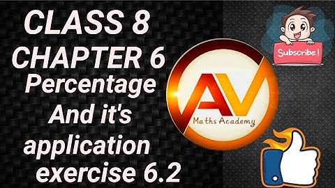 class 8 Math Chapter 6 Percentage and it