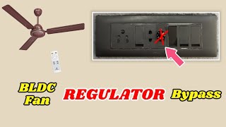 How Bypass Regulator for BLDC Fan | Regulator connection ✂cut | BLDC Fan #electronic #bldcfan #diy