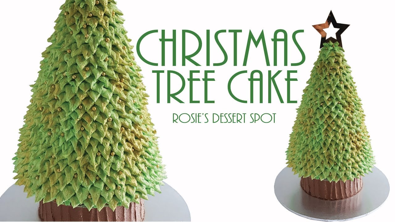 EASY Sculpted CHRISTMAS TREE Cake- Tutorial Rosie's Dessert Spot