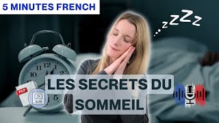 Les secrets du sommeil  Secrets of sleep | 5 Minutes Slow French with French and English Subtitles