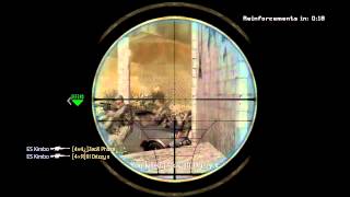Insane COD 4 Barret 50 Cal Kill Feed !!