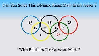 Can You Solve This Olympic Rings Math Brain Teaser ? || What Replaces The Question Mark ? Details