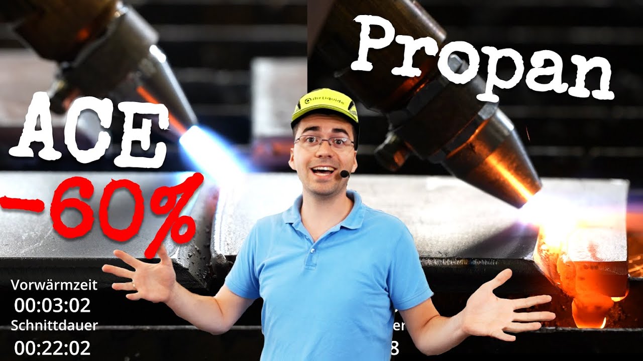 Propan vs. Acetylen? Brennschneidversuche mit technischen Gasen | Welches Gas schneidet besser ab?