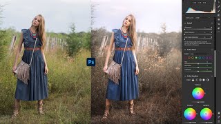 Soft Cinematic Brown Color Grading in Photoshop CC 2021 screenshot 1