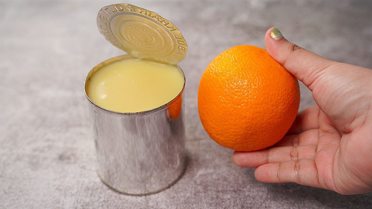 If you have condensed milk and orange at home, then try this easy