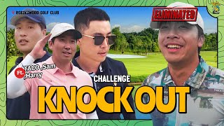 Who Gets ELIMINATED First?! | Knockout Golf Challenge 🔥 Taco golf, Sam, Harry and Ping screenshot 4
