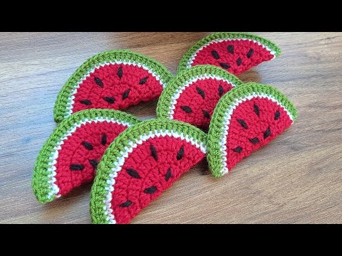 KARPUZ TOKA YAPIMI // Amigurumi Karpuz Toka Nasıl Örülür?