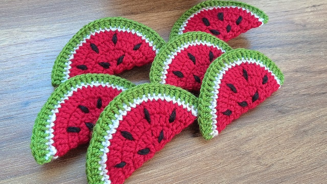 KARPUZ TOKA YAPIMI // Amigurumi Karpuz Toka Nasıl Örülür?