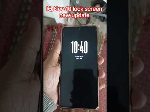 IQ Neo 10 lock screen new update 📈