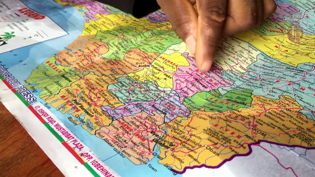 Father Nkamuke shows the Nigerian missions