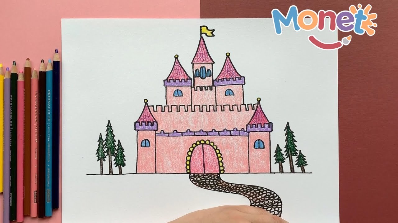 Como dibujar un CASTILLO DE CUENTO! / Paso a paso! - thptnganamst.edu.vn