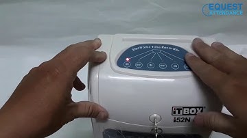 Cara Reset Punch Card Machine ITBOX i52N Lite How To Reset Time Recorder