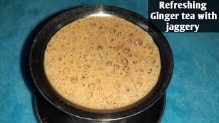 Refreshing Ginger tea with jaggery shorts